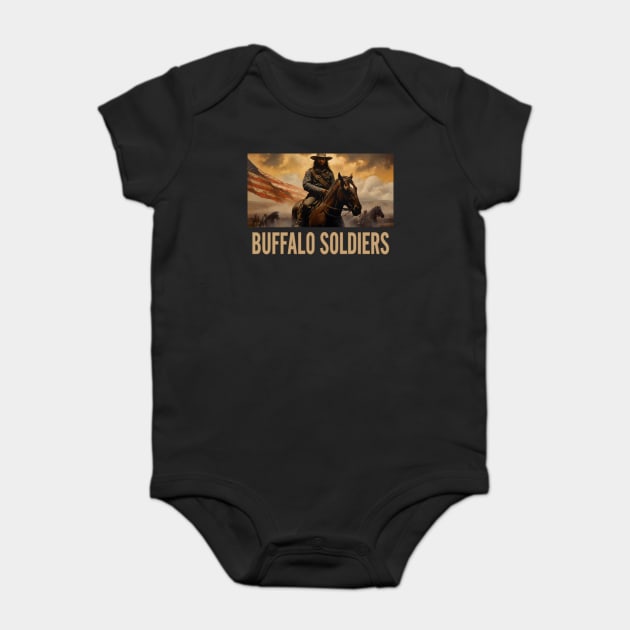 BUFFALO SOLDIERS - Riding Baby Bodysuit by UrbanLifeApparel